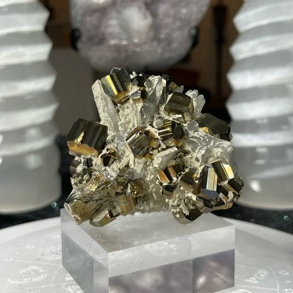 Rainbow Pyrite Cluster- RPC1